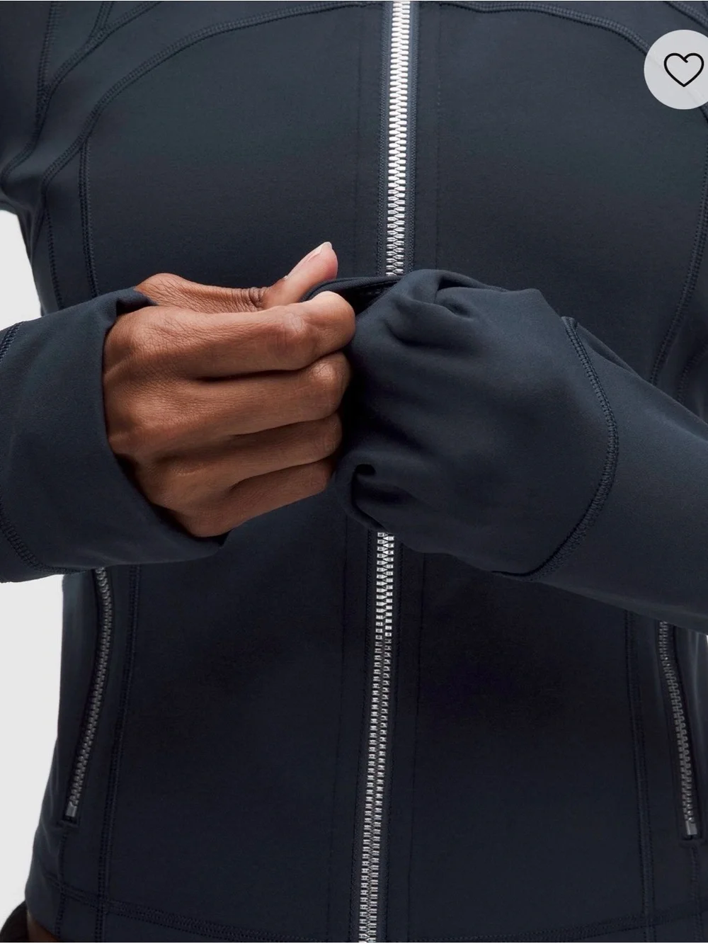 lululemon athletica Navy Slim Zip Utility Jacket